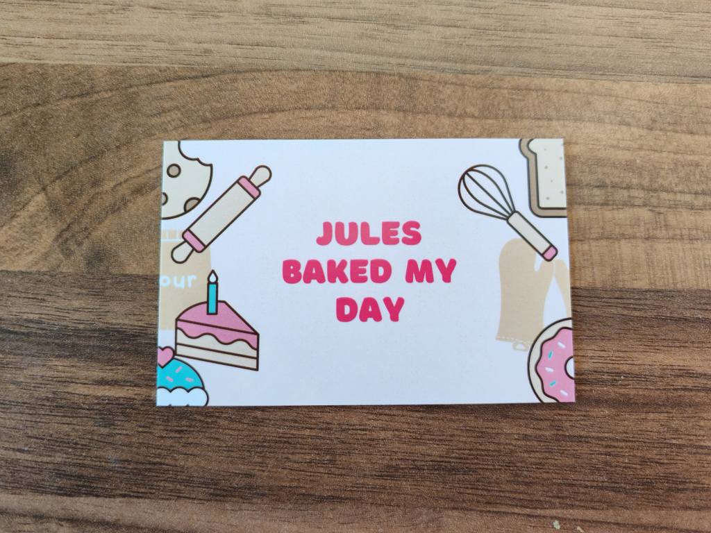 Jules Baked My Day – Business Card Design
